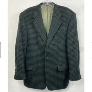 Monsieur By Givenchy Miltons Men's Blue 3 Button Wool Suit Jacket Size 38 Short